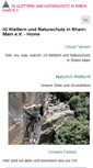 Mobile Screenshot of ig-klettern-rhein-main.de